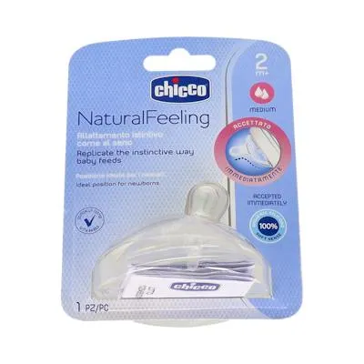 Speen nf step up 1 brede hals silicone flow med+ 1st 2 ml, Chicco