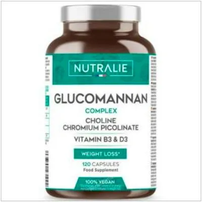 Glucomanano colina cromo picolinato 120 cápsulas, Nutralie