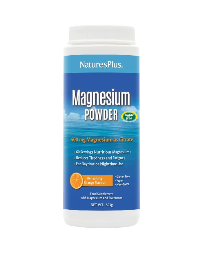 Kalmassure magnesio polvo 522 g, Natures Plus