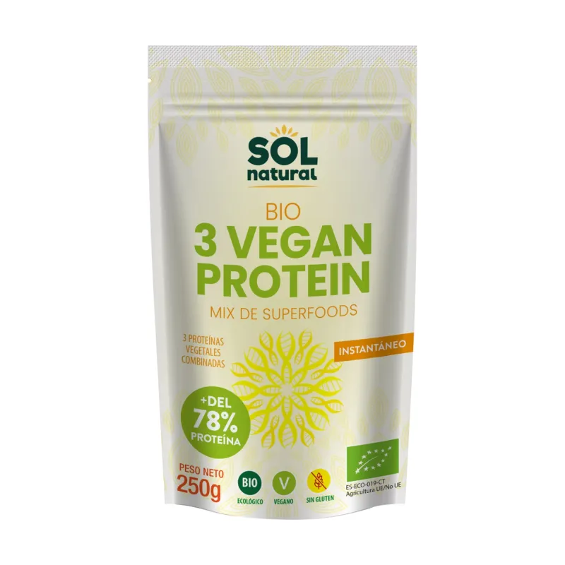 3 Protein BIO 250 g, Sol Natural