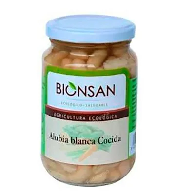 Alubias blancas cocidas BIO 220 g, Bionsan
