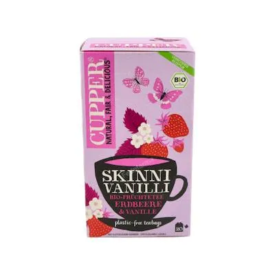 Fresa y vainilla infusión BIO 20 bolsitas, Cupper