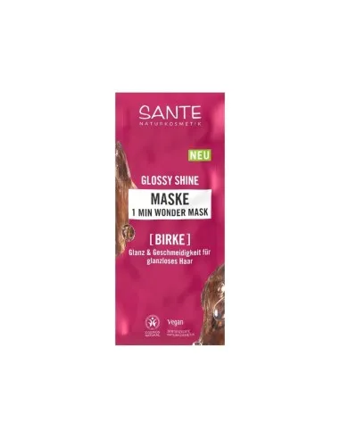 Máscara capilar sachet 1 minuto brilho radiante sante, Sante Naturkosmetik