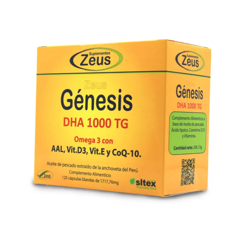 Genesis dha 1000tg 30 cápsulas, Zeus