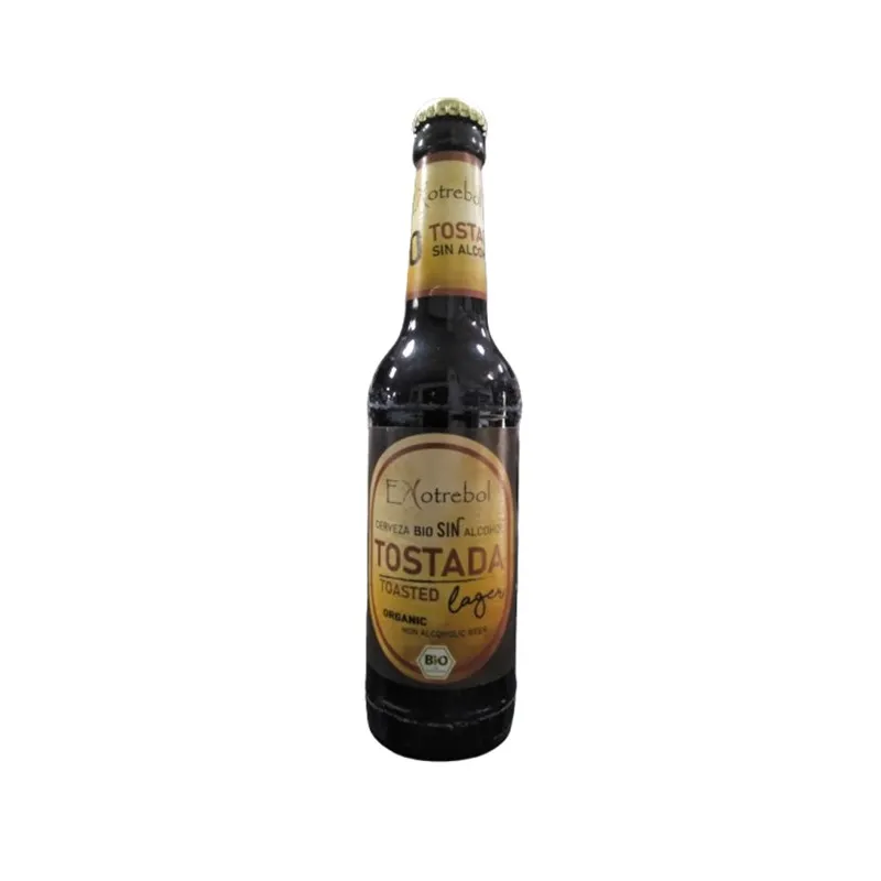 Cerveza sin alcohol tostada premium lager BIO, Ekotrebol