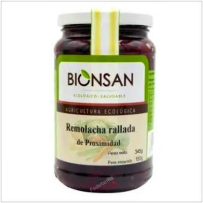 Remolacha roja rallada de proximidad BIO 345 g, Bionsan