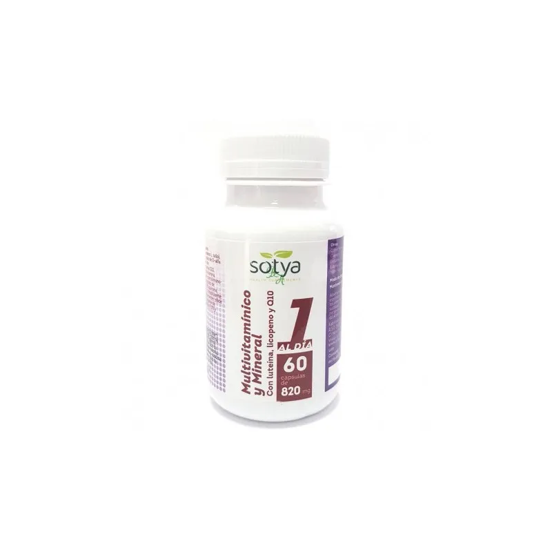 Multivitamínico minerales 820 mg 60 cápsulas, Sotya