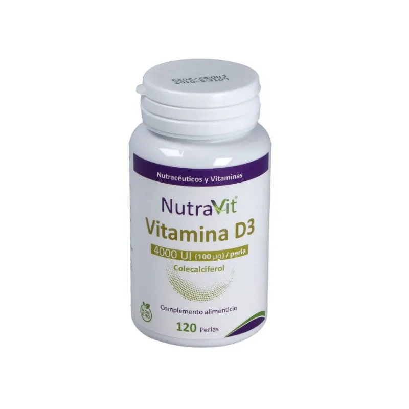 Vitamina d3 4000ui 100ug 120 perlas, Nutravit