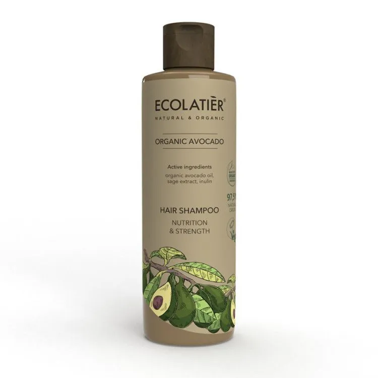 Champú Nutrición y Fuerza Aguacate BIO, Ecolatier