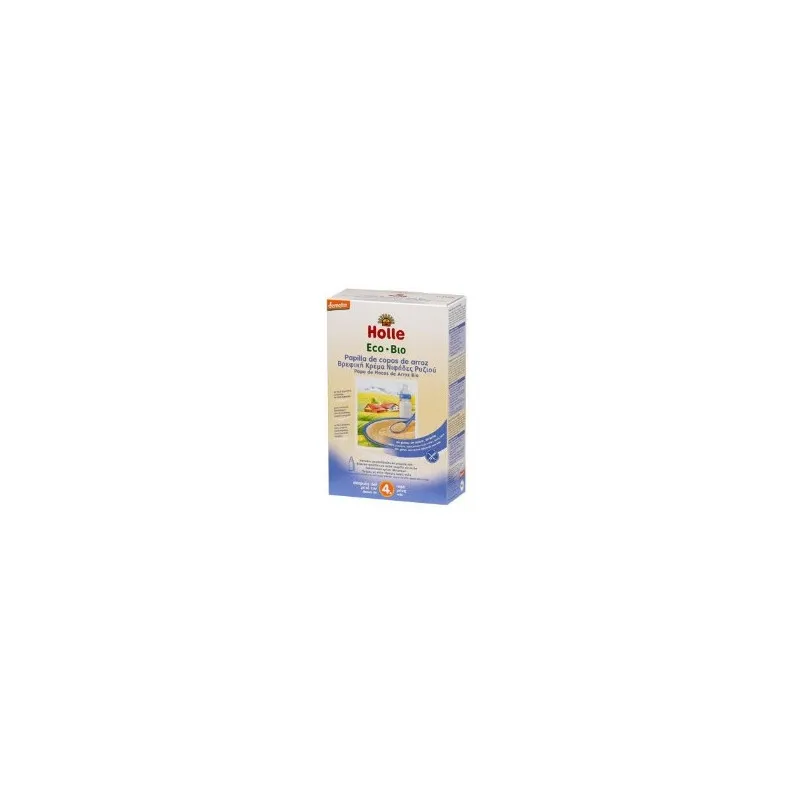 Papilla de copos de arroz + 4 meses sin gluten BIO 250 g, Holle