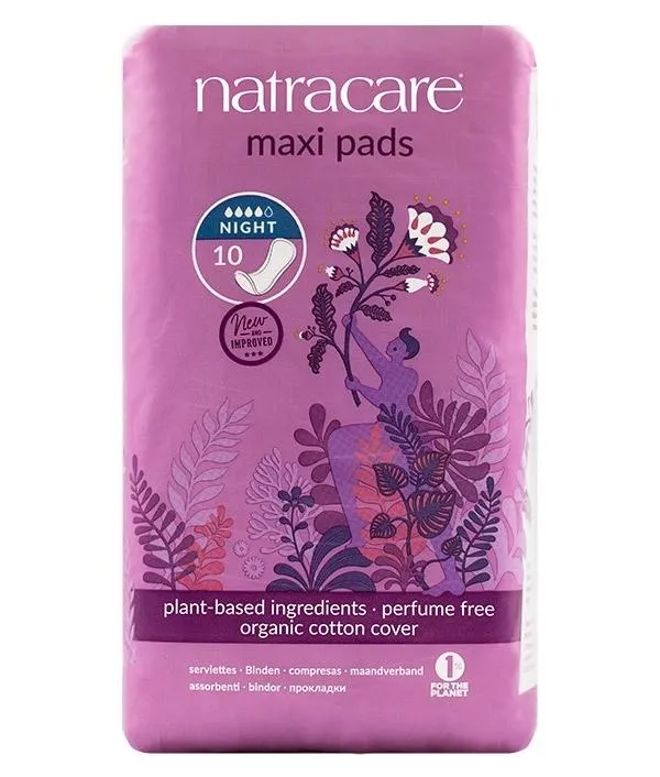 Compresa Maxi Noche 10 uds., Natracare