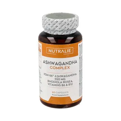 Ashwagandha KSM-66+RODIOLA complex 60 cápsulas, Nutralie