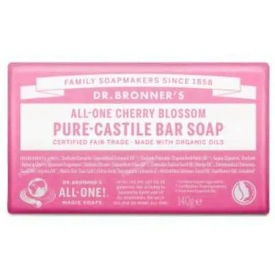 Jabón en pastilla flor de cerezo 140 g, Dr. Bronner´s