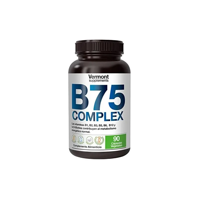 B75 complex 90 cápsulas vegetales, Vermont Supplements