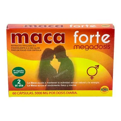 Maca forte 60 cápsulas, Robis