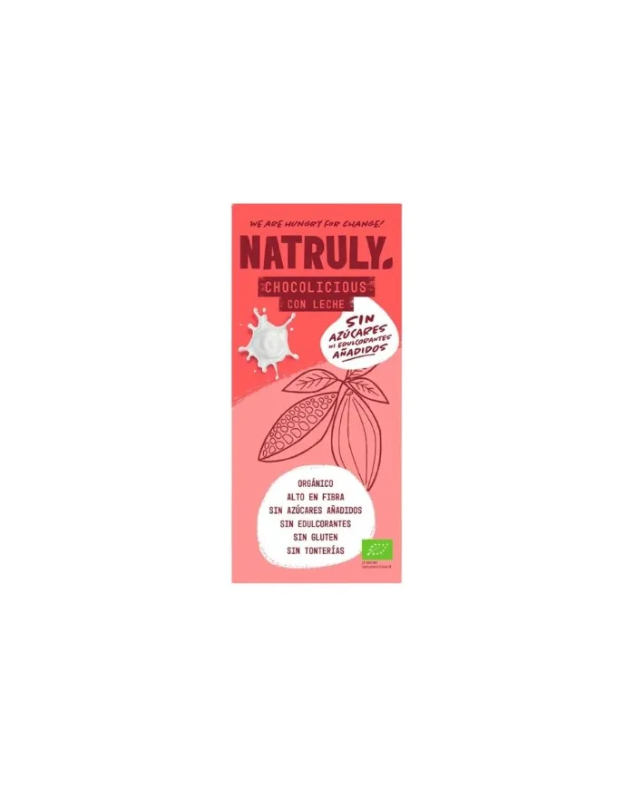 Chocolat au lait (chocolicious) BIO 85 g, Natruly