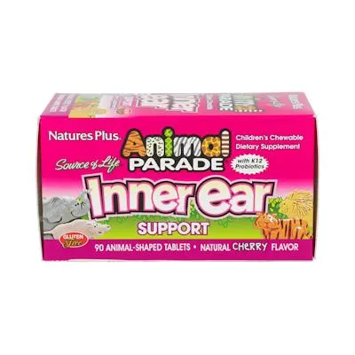 Animal parade inner ear 90 comprimidos, Natures Plus