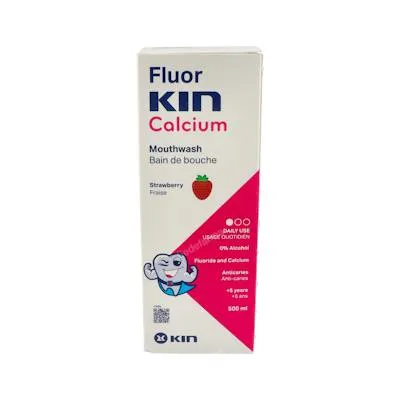 Fluor calcio collutorio 224 ppm 500 ml, Kin