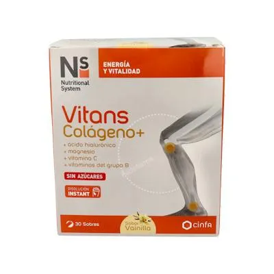 Vitans colágeno+ vainilla 30 sobres, Ns