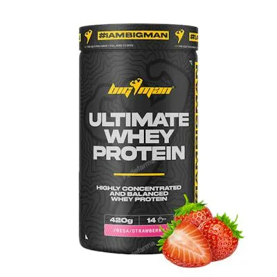 Ultimate whey fresa 420 g, Bigman