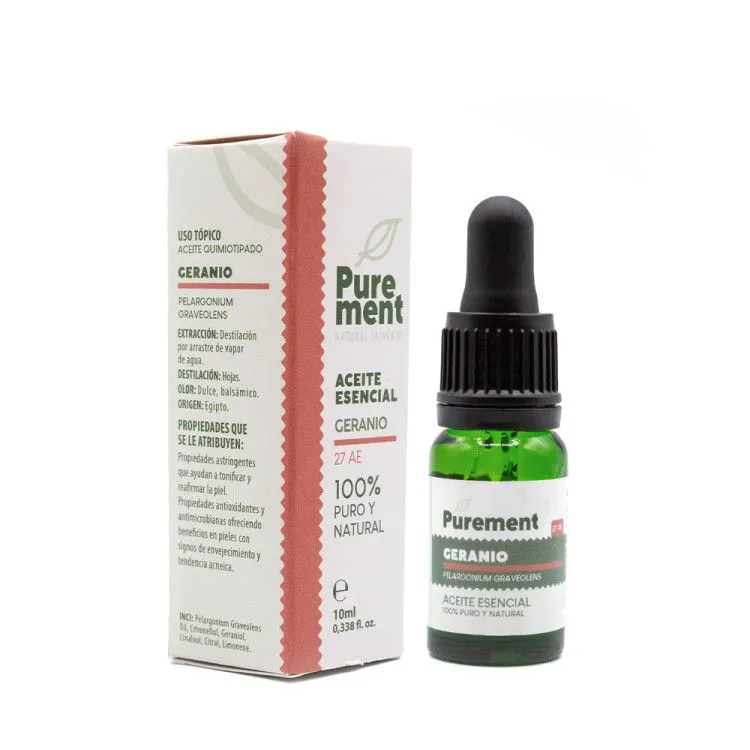 Huile essentielle de Géranium 10 ml, Purement