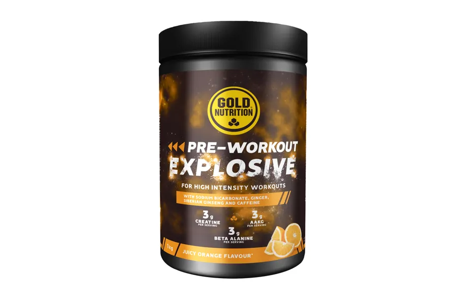 Pre-workout explosive orange 1 kg, Gold Nutrition