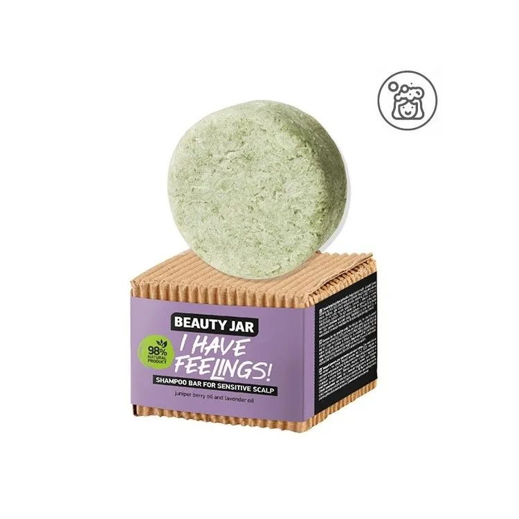Solid shampoo for sensitive scalp - Lavender and Juniper, Beauty Jar