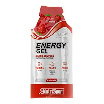 Energy gel fresa 24 uds., Nutrisport