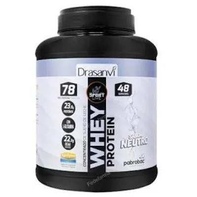 Whey protein concentrado neutro sport live 1450 g, Drasanvi Sport Live