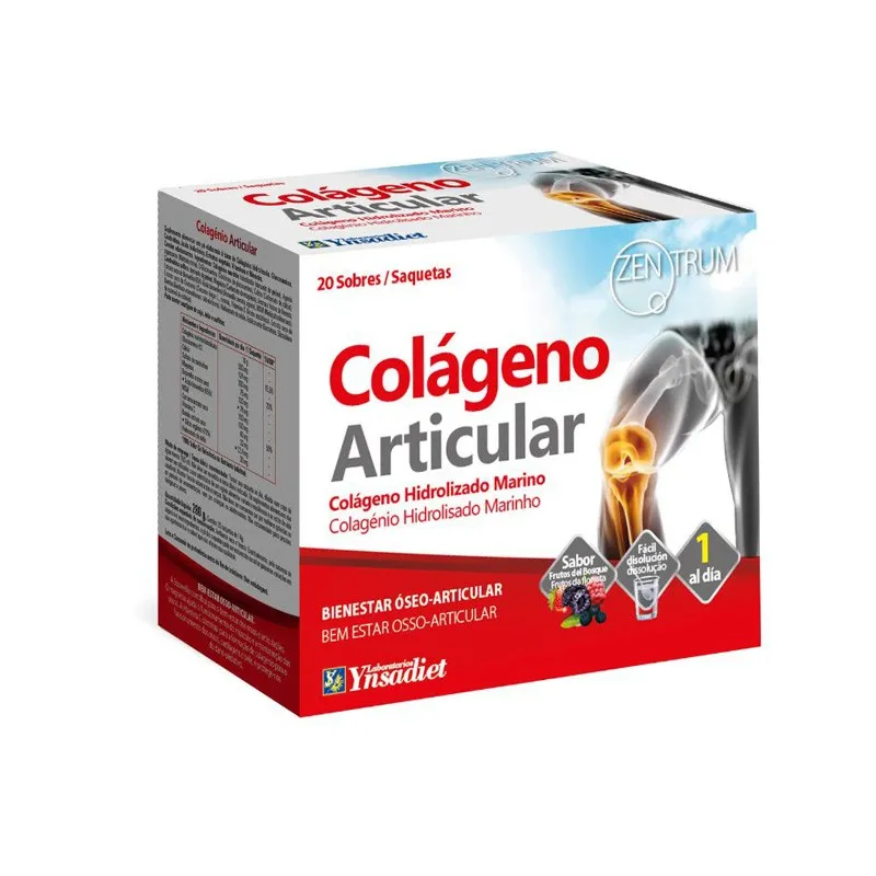 Colágeno articular zentrum frutos bosque 20 sobres, Ynsadiet