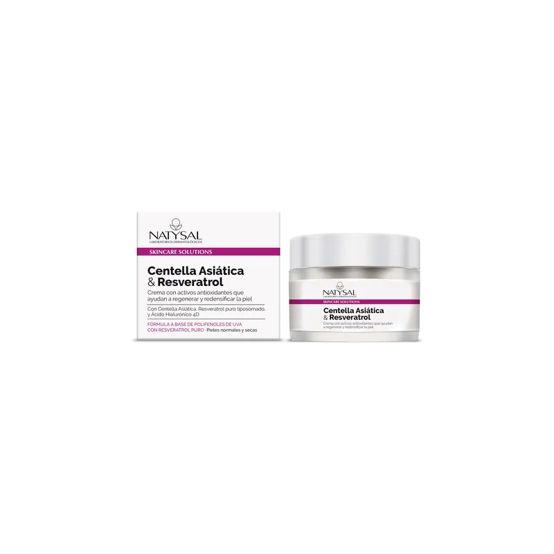 Centella asiatica y resveratrol crema 50 ml, Natysal