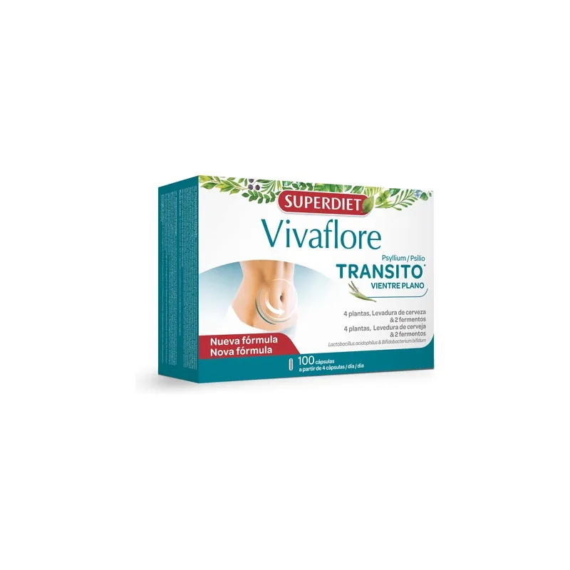 Vivaflore transito 100 cápsulas, Superdiet