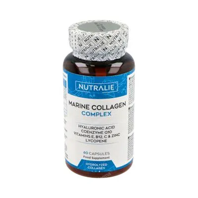 Colágeno MARINO+ácido HIALUR+Q10 60 cápsulas, Nutralie