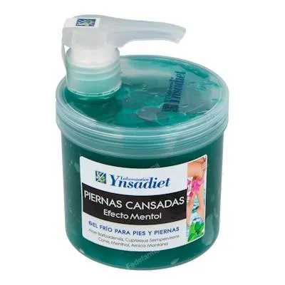 Gel piernas cansadas efecto menthol 500 ml, Ynsadiet