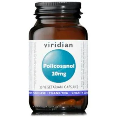 Policosanol 20 mg 30 cápsulas vegetales, Viridian