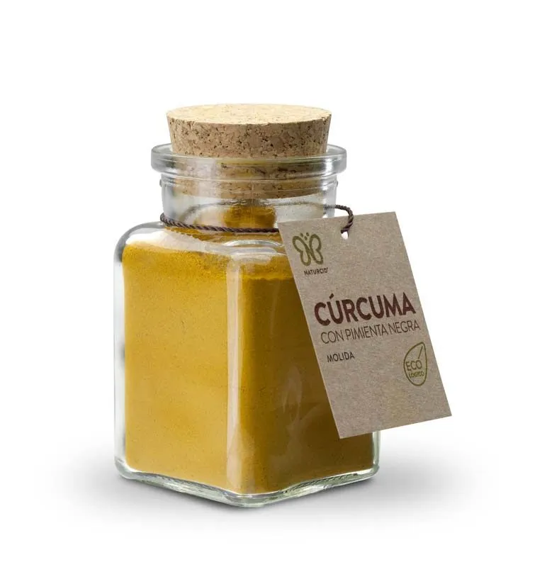 Cúrcuma+pimienta negra gourmet BIO 80 g, Naturcid