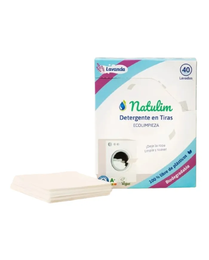 Laundry detergent strips lavender 40 strips 70 g, Natulim