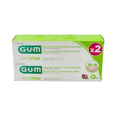 Activital duo pack gel dentífrico 2 x 75 ml, Gum