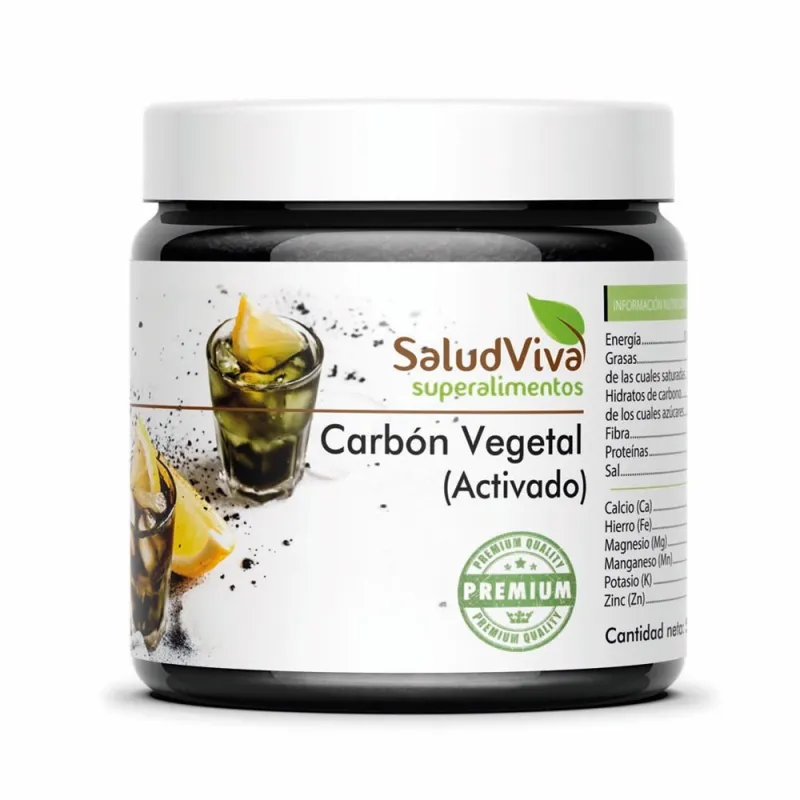 Carbón vegetal activado (colorante) 50 g, Salud Viva