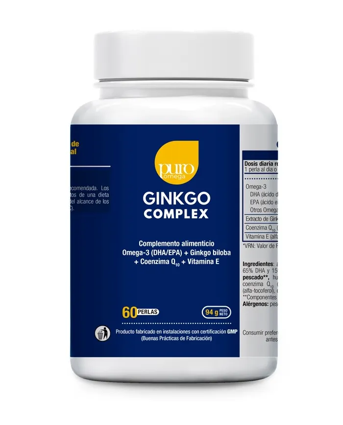 Ginkgo complex 60 perle, Puro Omega