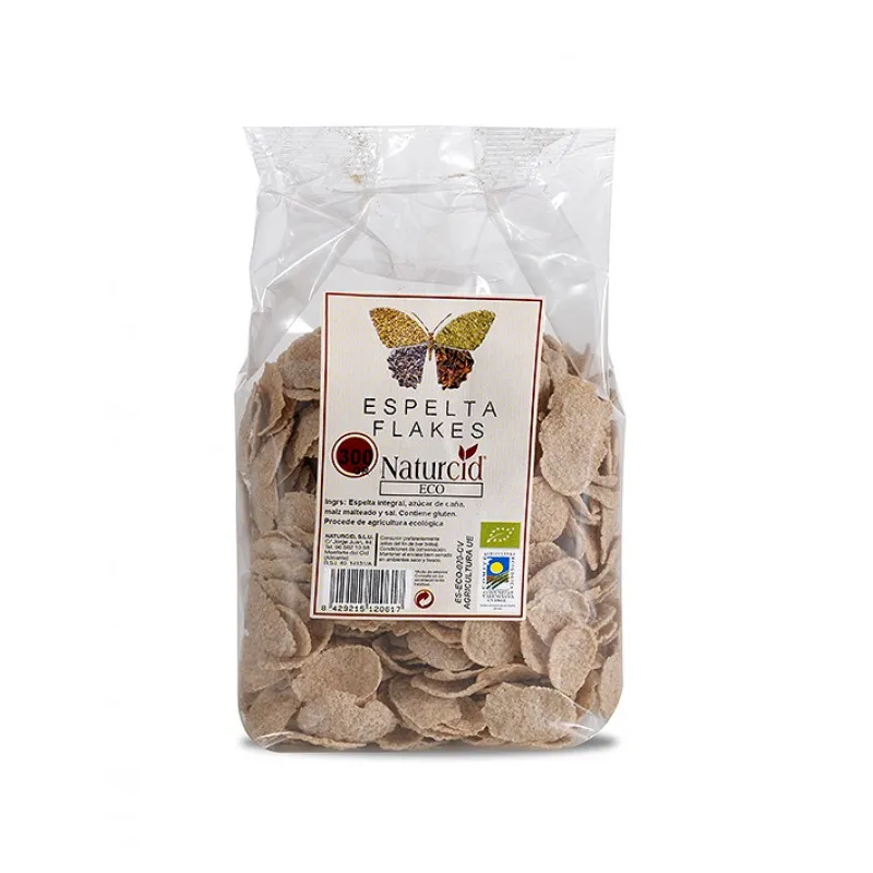 Flakes espelta sin sal BIO 300 g, Naturcid