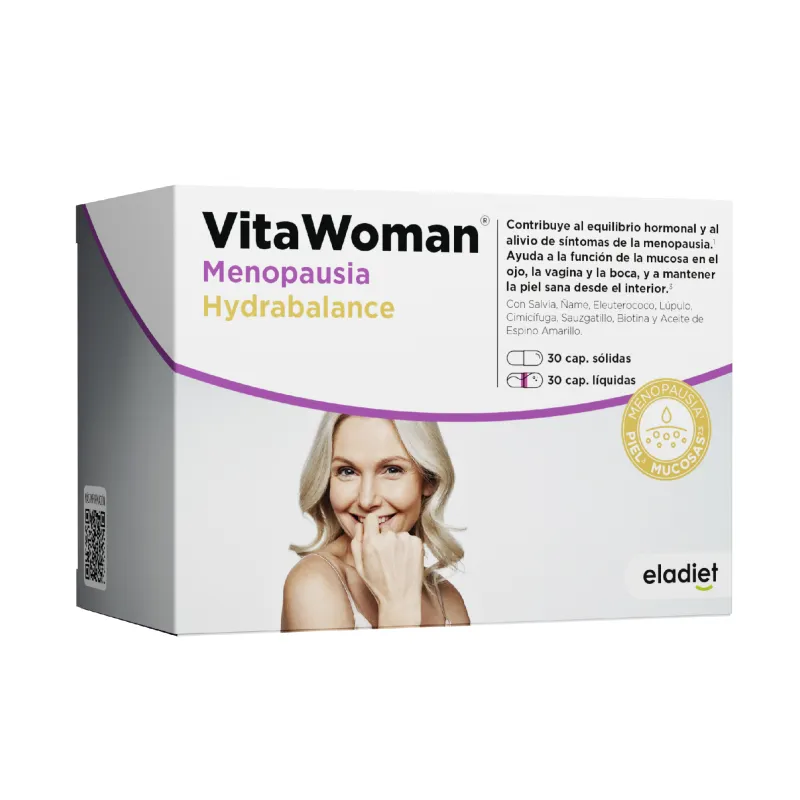Vitawoman menopauze hydrabalance 30+30 capsules, Eladiet