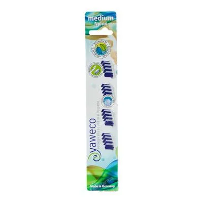 Recambios cepillo dent. nylon medium 4 uds., Yaweco