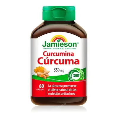 Curcumina cúrcuma 550 mg 60 cápsulas, Jamieson
