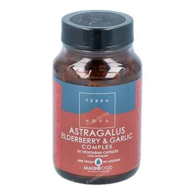 Astragalo,sauco y ajo (defensas) complex 50 cápsulas vegetales, Terranova
