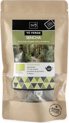 Té verde sencha 15 bolsas téo-teo BIO 30 g, Teo Bio