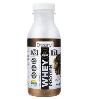 Botella whey protein doble chocolate sport 30 g, Drasanvi Sport Live