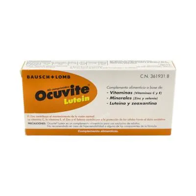Ocuvite lutein 60 comprimidos, Bausch + Lomb