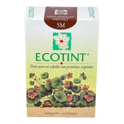 05M castaño claro caoba tinte para cabello, Ecotint