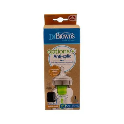 Biberon options b/ancha sili redon +0 ml 150 ml, Dr. Brown´s